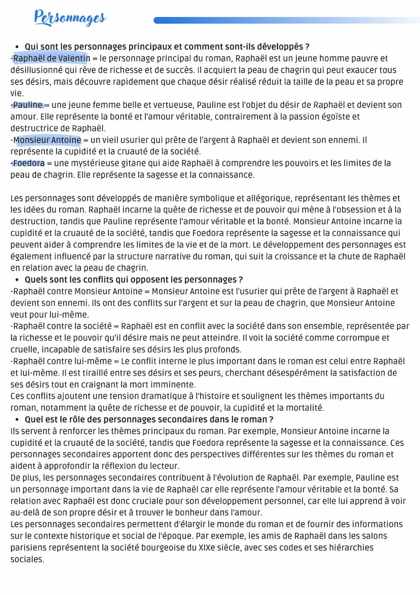 luckybitsy
Contexte
Dissertation: La Peau de Chagrin
• Qui est l'auteur, Honoré de Balzac, et quel est son style littéraire ?
Honoré de Balz