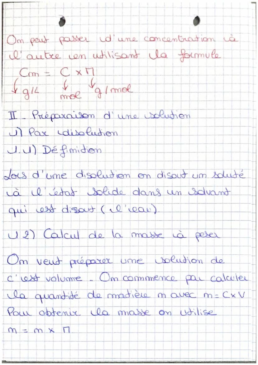 Physique Chimie
La sécurité routière
I
Rappel de chimie
1) La quantité de matière
La quantité de matière m ou membre de
moles est un ensembl