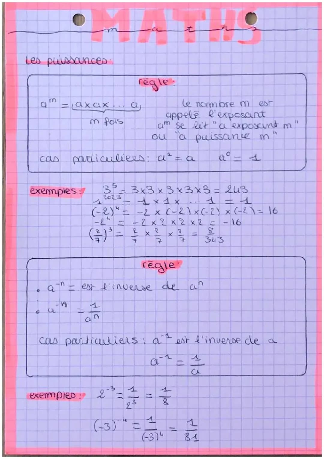Les puissances 