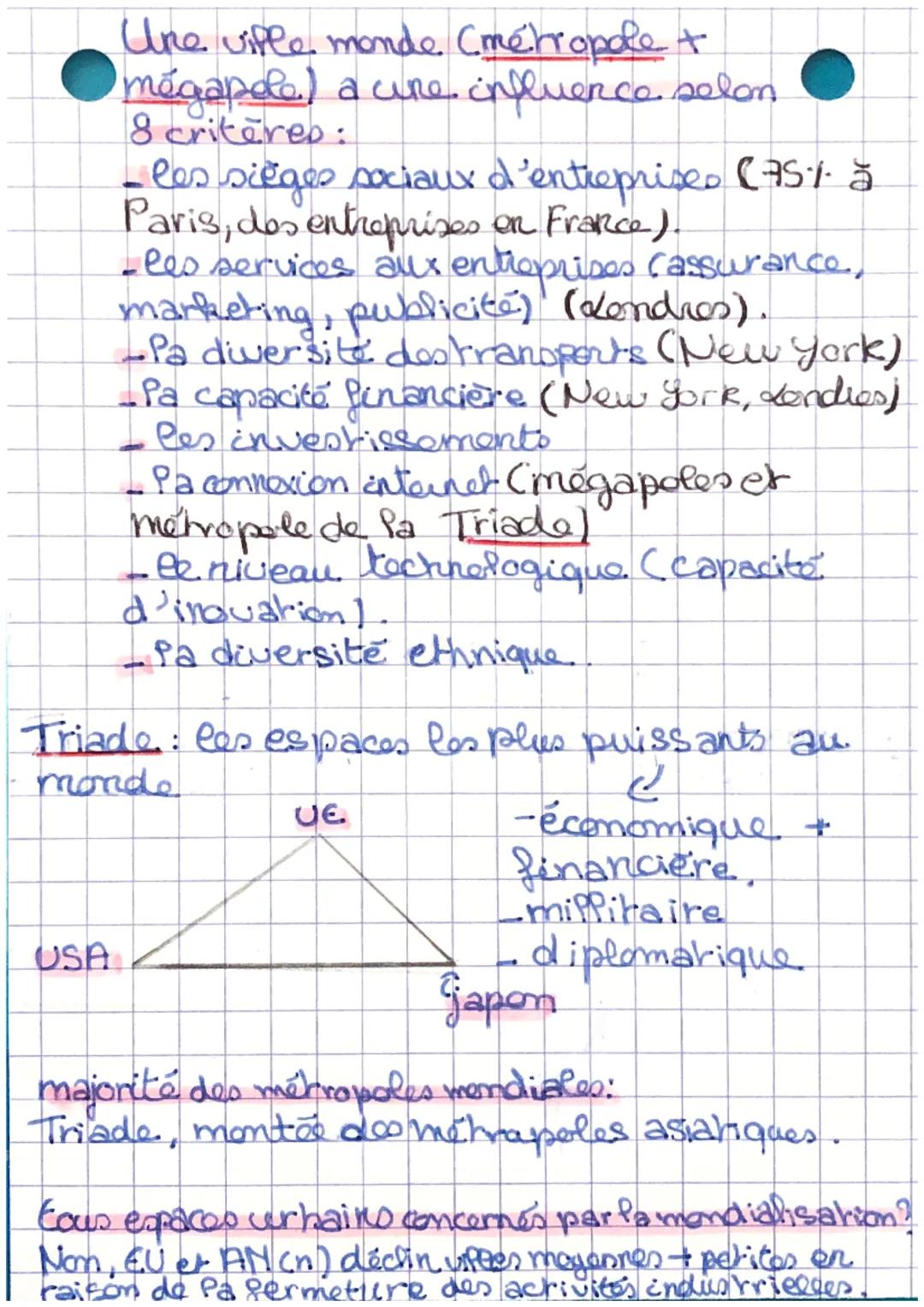 - •

geographie

les villes les plus influentes ou
monde:

- new York: siège de l'ONU + du
FMI (banque)?

- Londres: "capitale mondiale des
