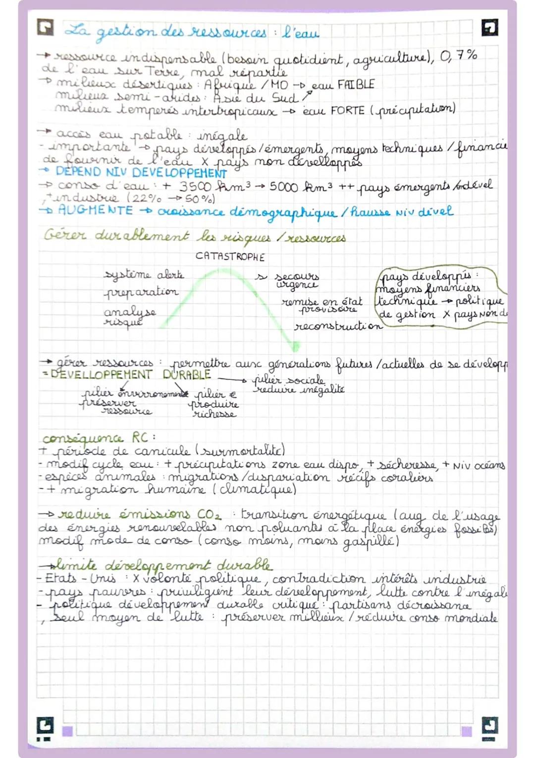 Les risques et gestion des ressources
Etude de cas:
8 états (USA, Canada, Danemark)
-végétation et faune différente. →Foundra
-froid permane