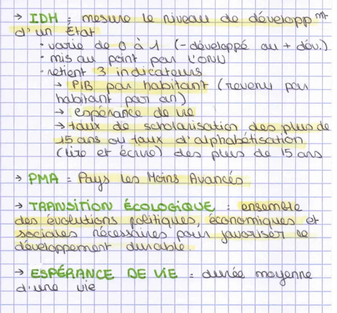 géographie
Démographie, inégalites développement
dans to
mondo
62
definitions
to augmentat
→ DÉVELOPPEMENT: processus d'accumulat"
des riche