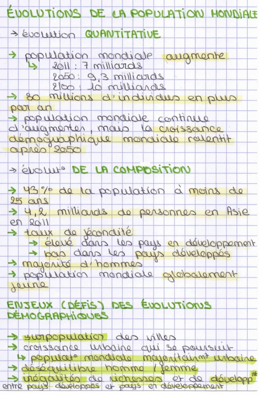 géographie
Démographie, inégalites développement
dans to
mondo
62
definitions
to augmentat
→ DÉVELOPPEMENT: processus d'accumulat"
des riche