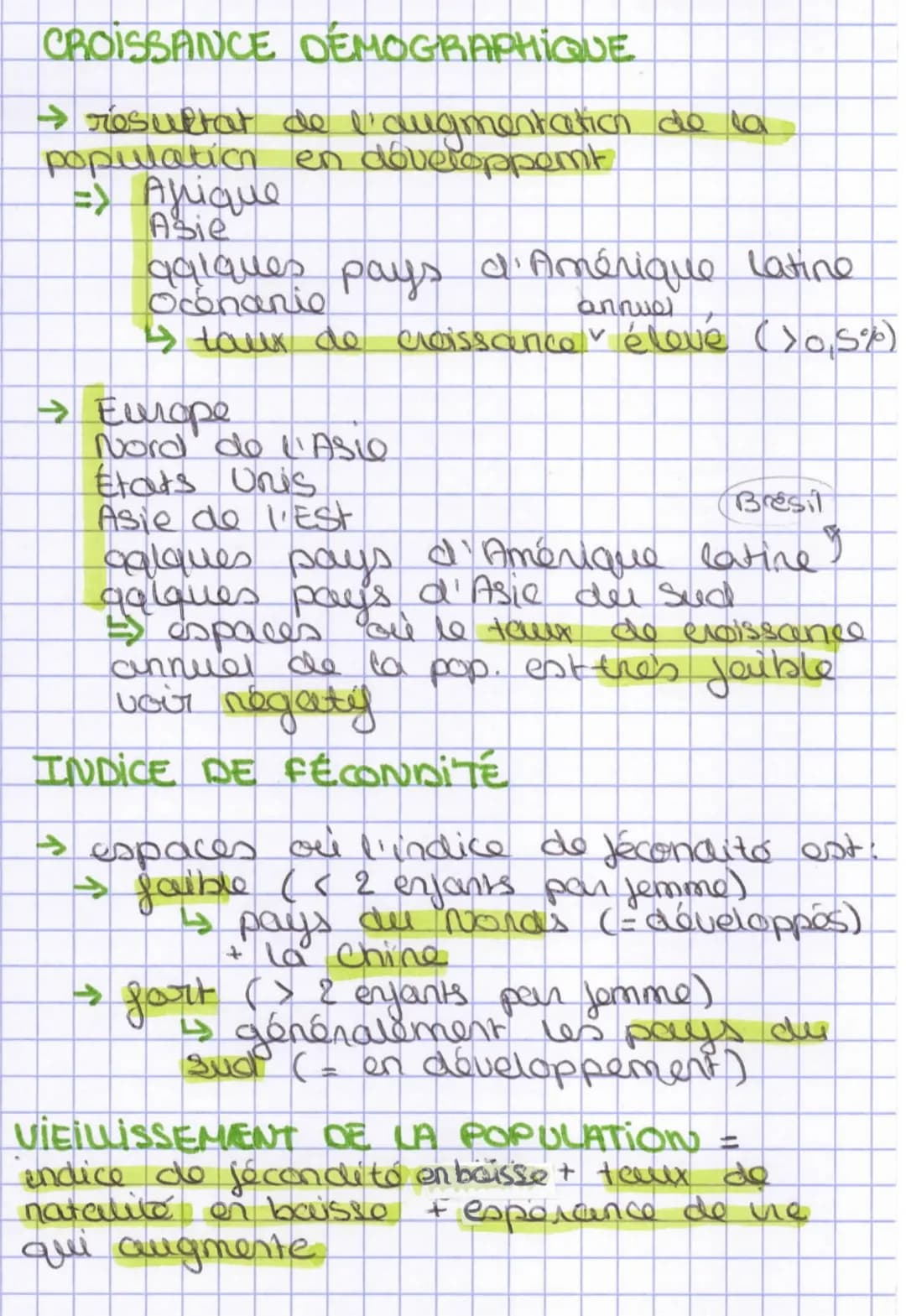 géographie
Démographie, inégalites développement
dans to
mondo
62
definitions
to augmentat
→ DÉVELOPPEMENT: processus d'accumulat"
des riche