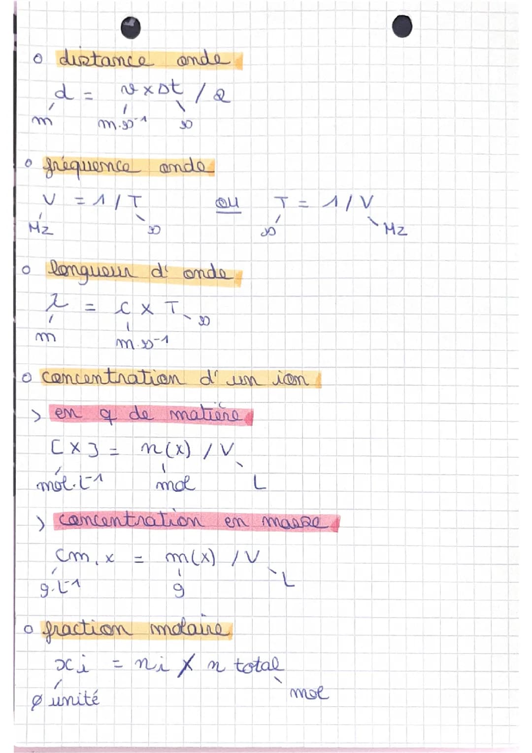 Physique-chimie- formules term St2s