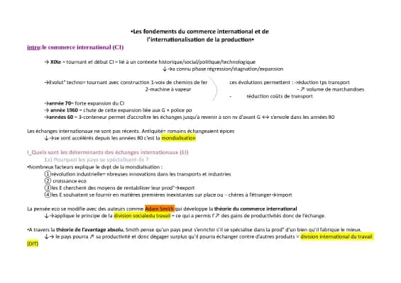 Know Les fondements du commerce international et de l'internationalisation de la production thumbnail
