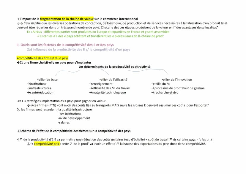 •Les fondements du commerce international et de
l'internationalisation de la production.
intro:le commerce international (CI)
→ XIXe = tourn