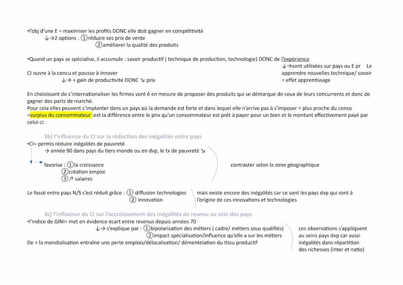 •Les fondements du commerce international et de
l'internationalisation de la production.
intro:le commerce international (CI)
→ XIXe = tourn