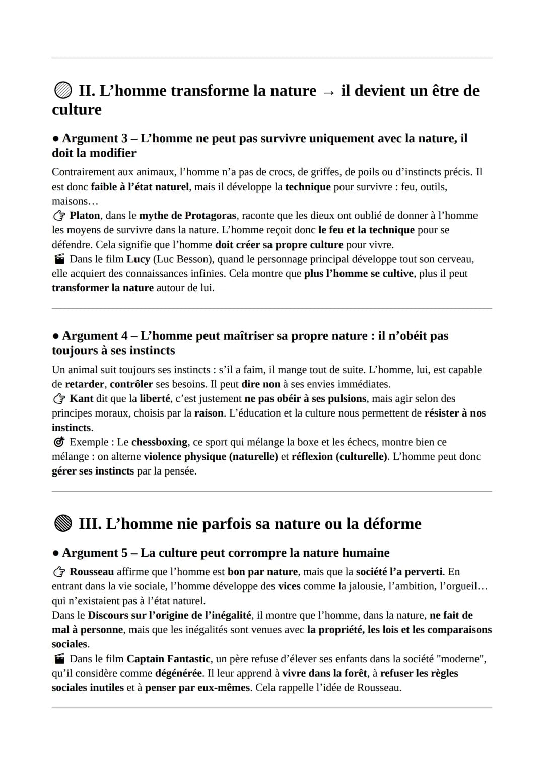 --- OCR Start ---
La Nature
Définitions des concepts
Nature: Ce qui existe sans l'intervention humaine. Elle peut désigner soit l'essence d'