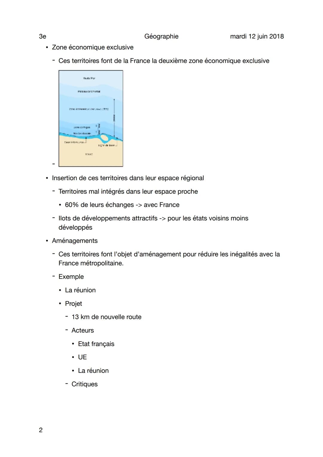 Géographie
Cours - aménagement du territoire
Sujet
3e
1
L'aménagement du territoire
• Etude de cas: La LGV sud Europe Atlantique -> cahier
•