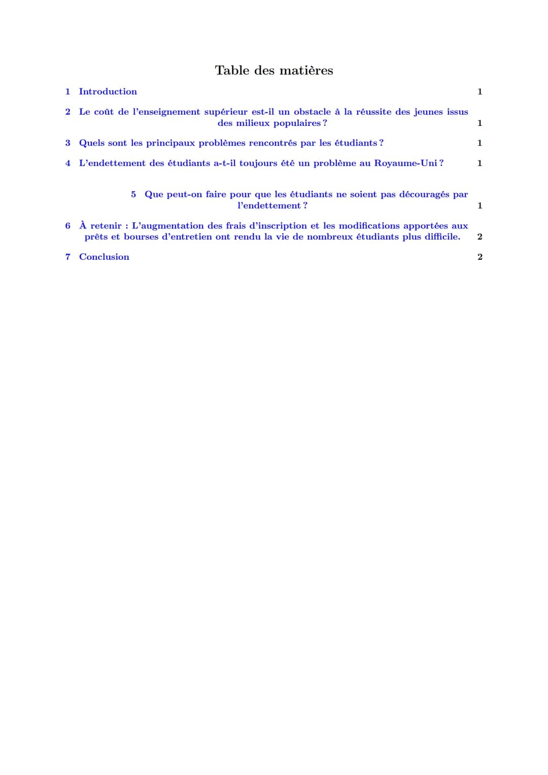 LYCEE GENERAL ET TECHNOLOGIQUE LA BRUYERE
Le cout des études supérieures constitue-t-il un
obstacle à la réussite des jeunes de milieu
popul