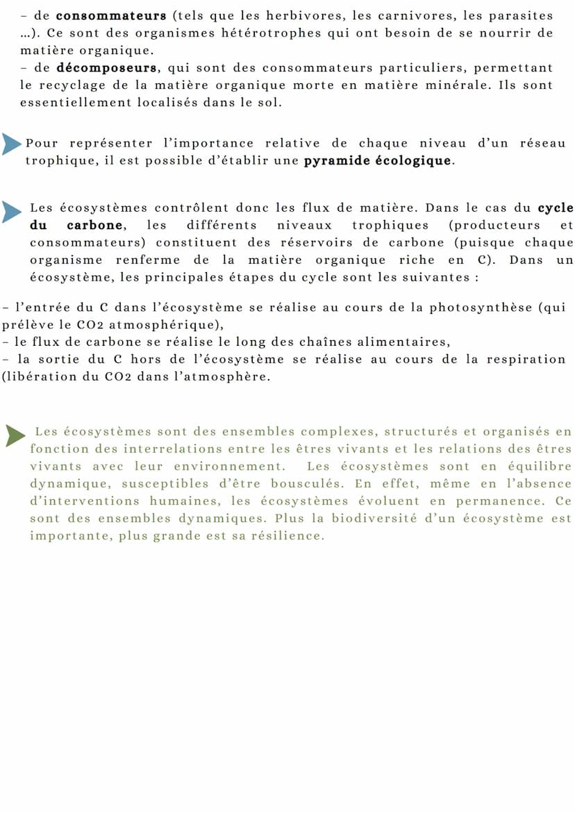 LES ÉCOSYSTÈMES : DES INTERACTIONS DYNAMIQUES ENTRE
LES ÊTRES VIVANES ET ENTRE EUX ET LEUR MILIEU
Un écosystème est formé par l'association 