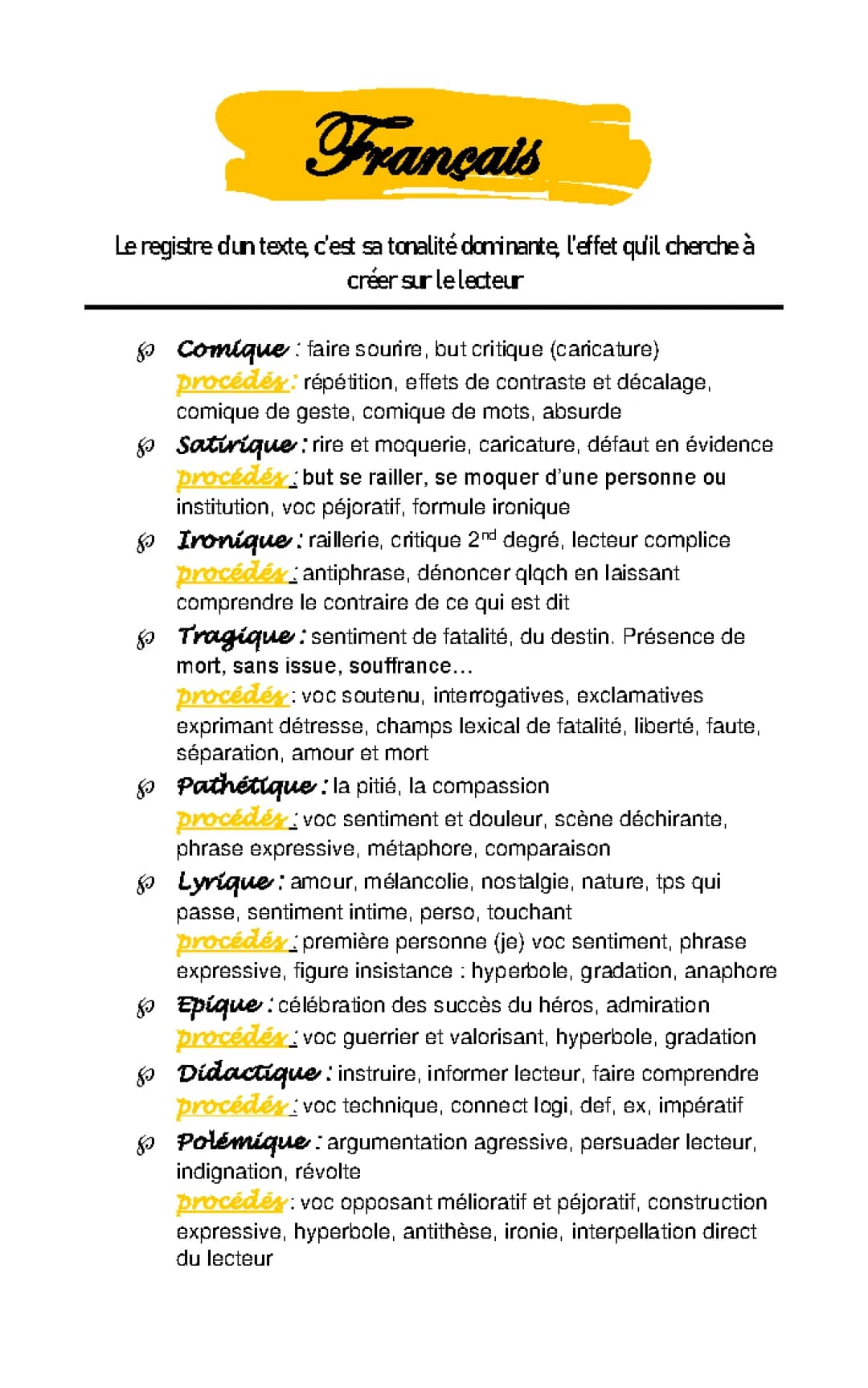 Découvre les styles littéraires en français : le comique, satirique, lyrique et pathétique