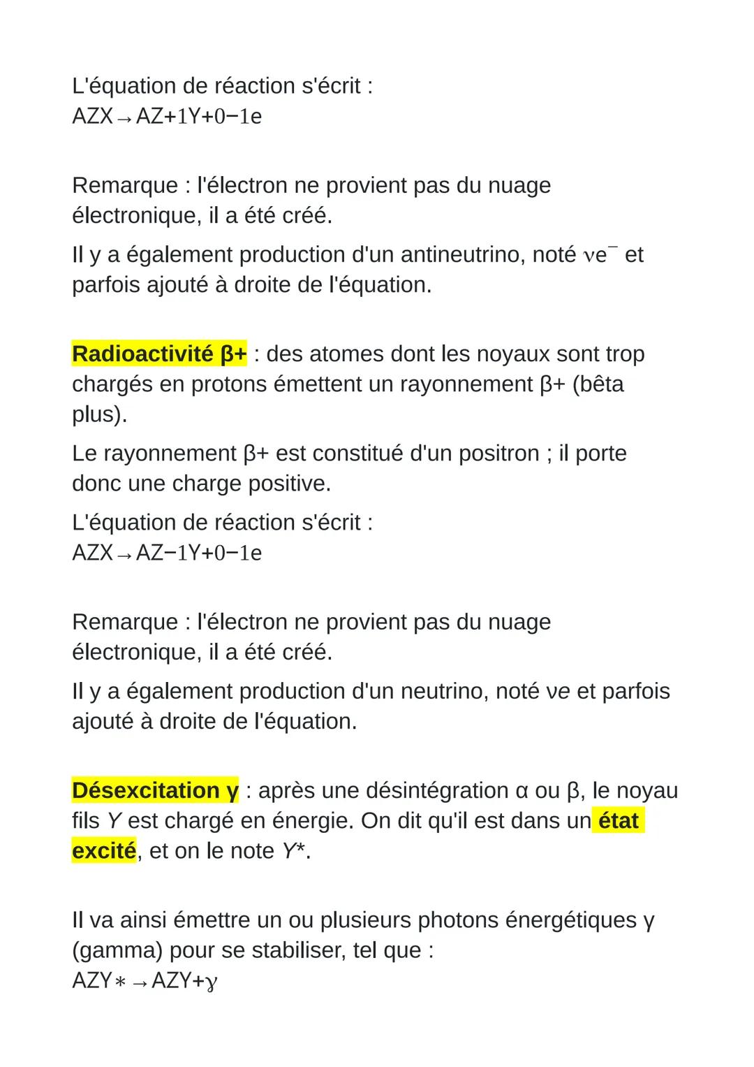 # Évolution temporelle
d'une population de noyaux radioactifs ;
constante radioactive ;
loi de décroissance radioactive :
temps de demi-vie 