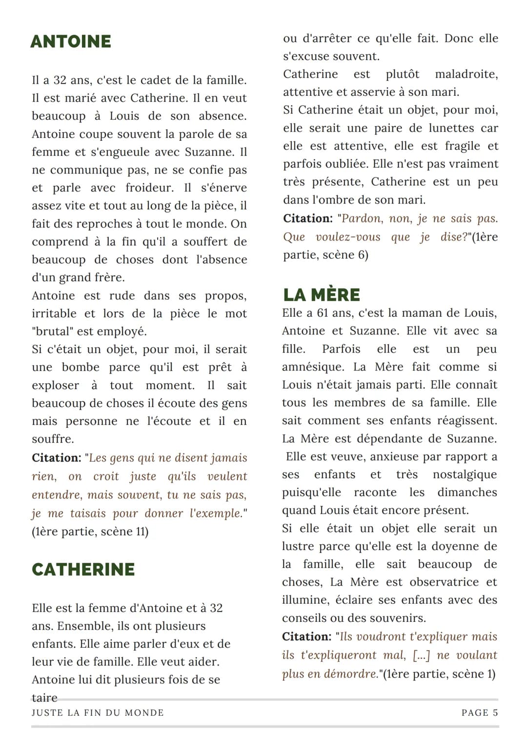 MARS 2023
TRAVAIL DE LECTURE
Juste la fin du monde
Une pièce de théâtre de Jean-Luc Lagarce écrit en 1990
FAIT PAR
AVEC L'AIDE DE
Canva Somm