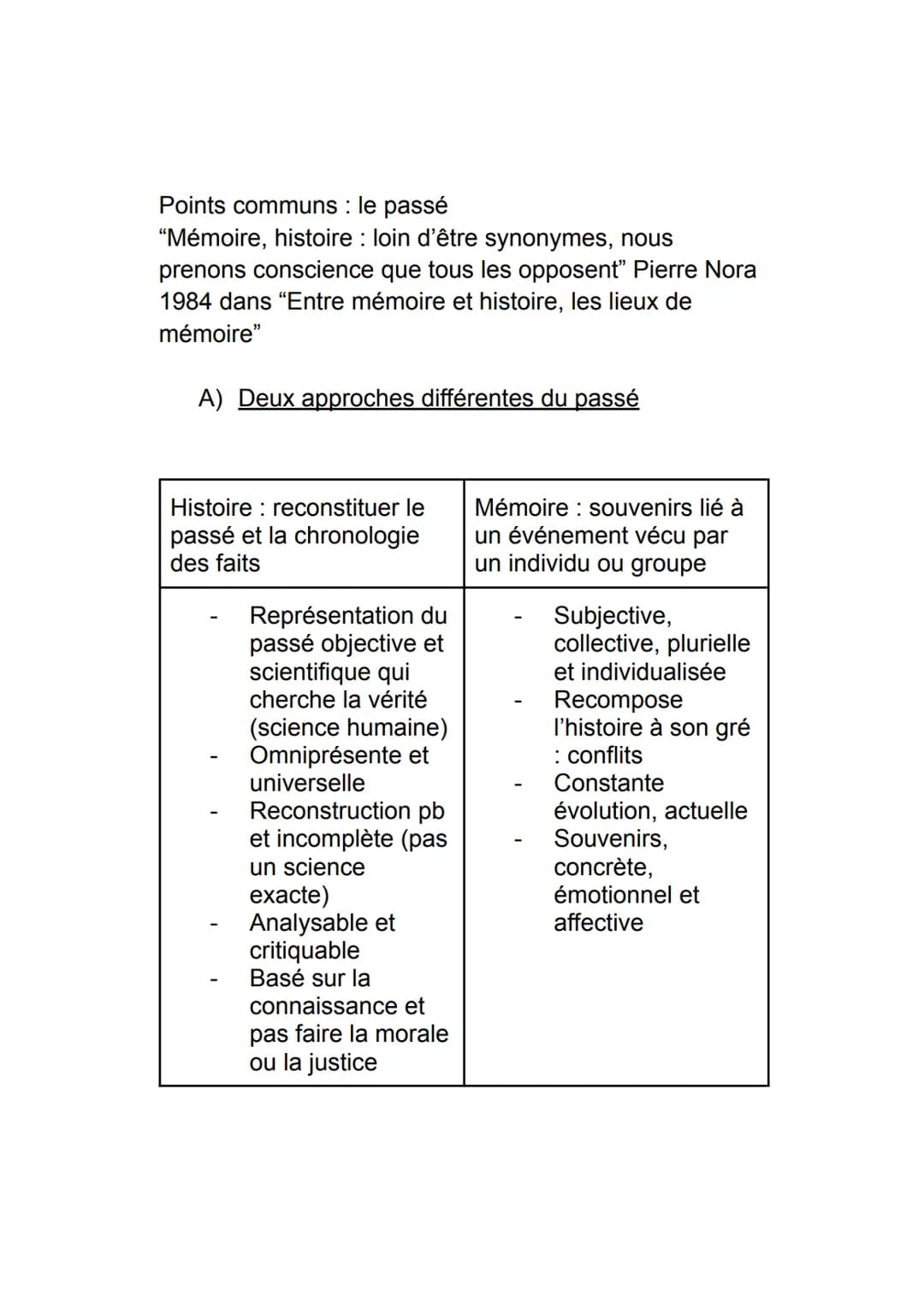Thème 3 : Histoire et mémoires
Introduction : histoire et mémoire, mémoire et
justice
Exaction: un crime “gratuit" qui ne change pas le cour