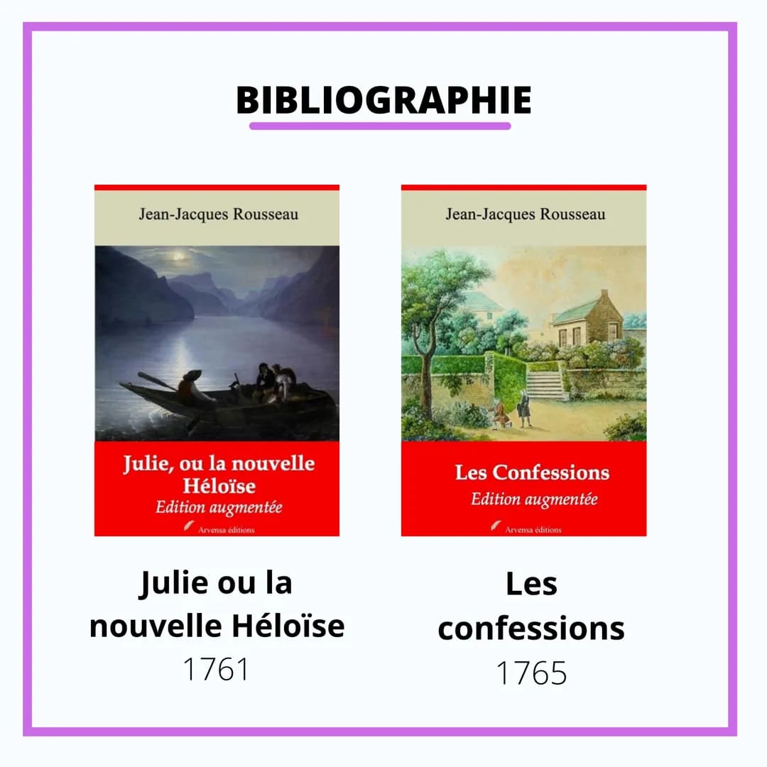 FRANCAIS
JEAN-JACQUES
ROUSSEAU ROUSSEAU
1712-1778
Philosophe, romancier, et
dramaturge du 17ème siècle
Il participe au développement du mouv