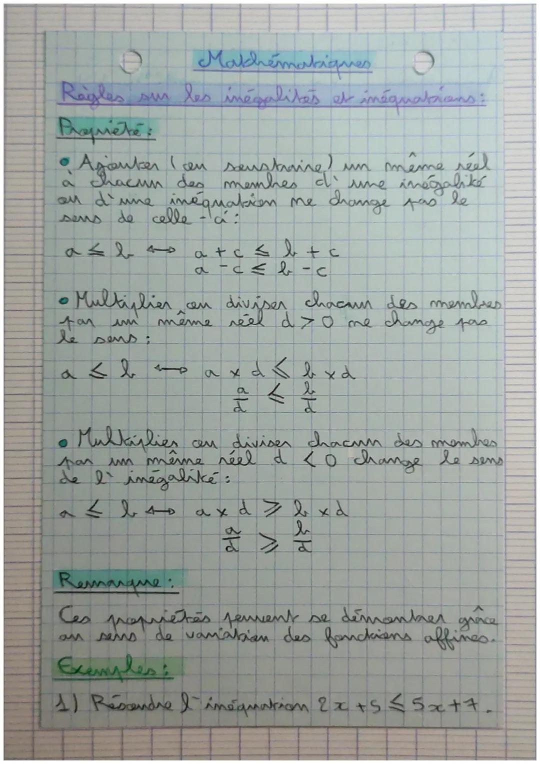 Mathématiques

Fantians affines:

Definitions:

Une fanctian $f$ est affine laroque l' com seut
écrire $f(x) = msx + 1$, avec $m$ et $1$ des