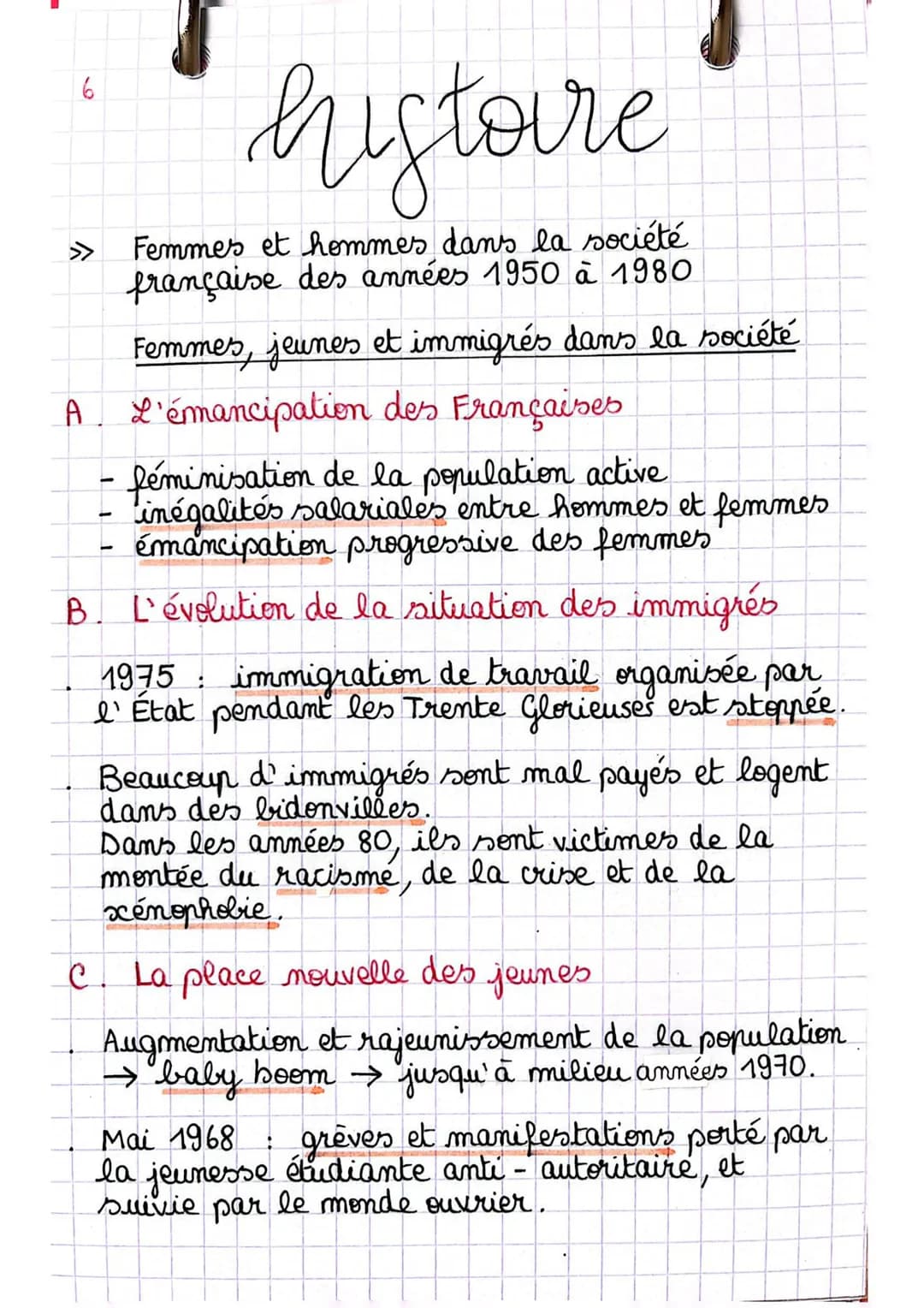 6
-
A L'émancipation des Françaises
féminisation de la population active
inégalités salariales entre hommes et femmes
émancipation progressi