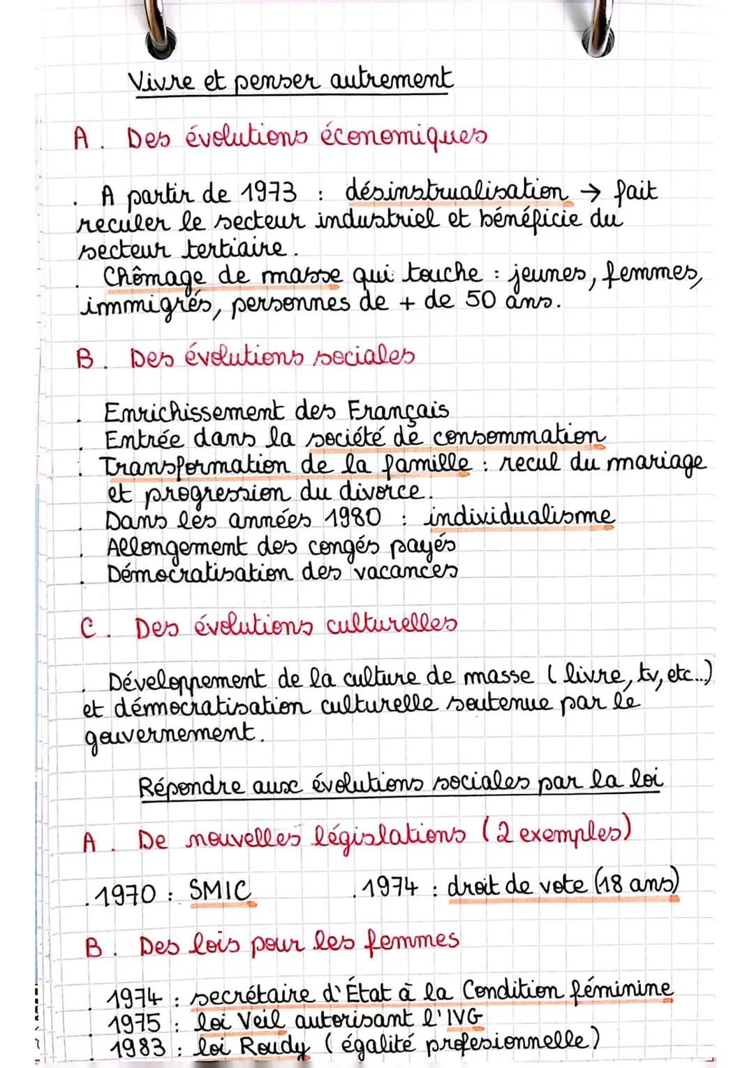 6
-
A L'émancipation des Françaises
féminisation de la population active
inégalités salariales entre hommes et femmes
émancipation progressi
