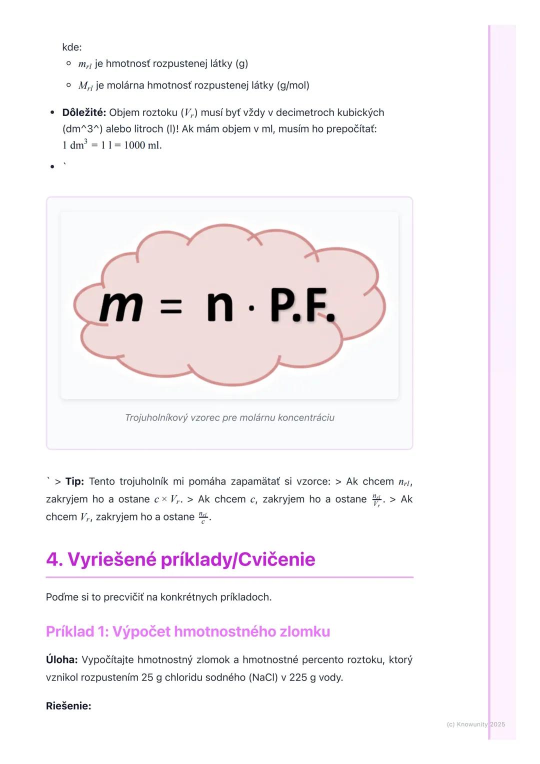 # Vyjadrovanie koncentrácie
roztokov

1. Prehľad vyjadrovania koncentrácie
roztokov

V chémii je veľmi dôležité vedieť, koľko rozpustenej lá