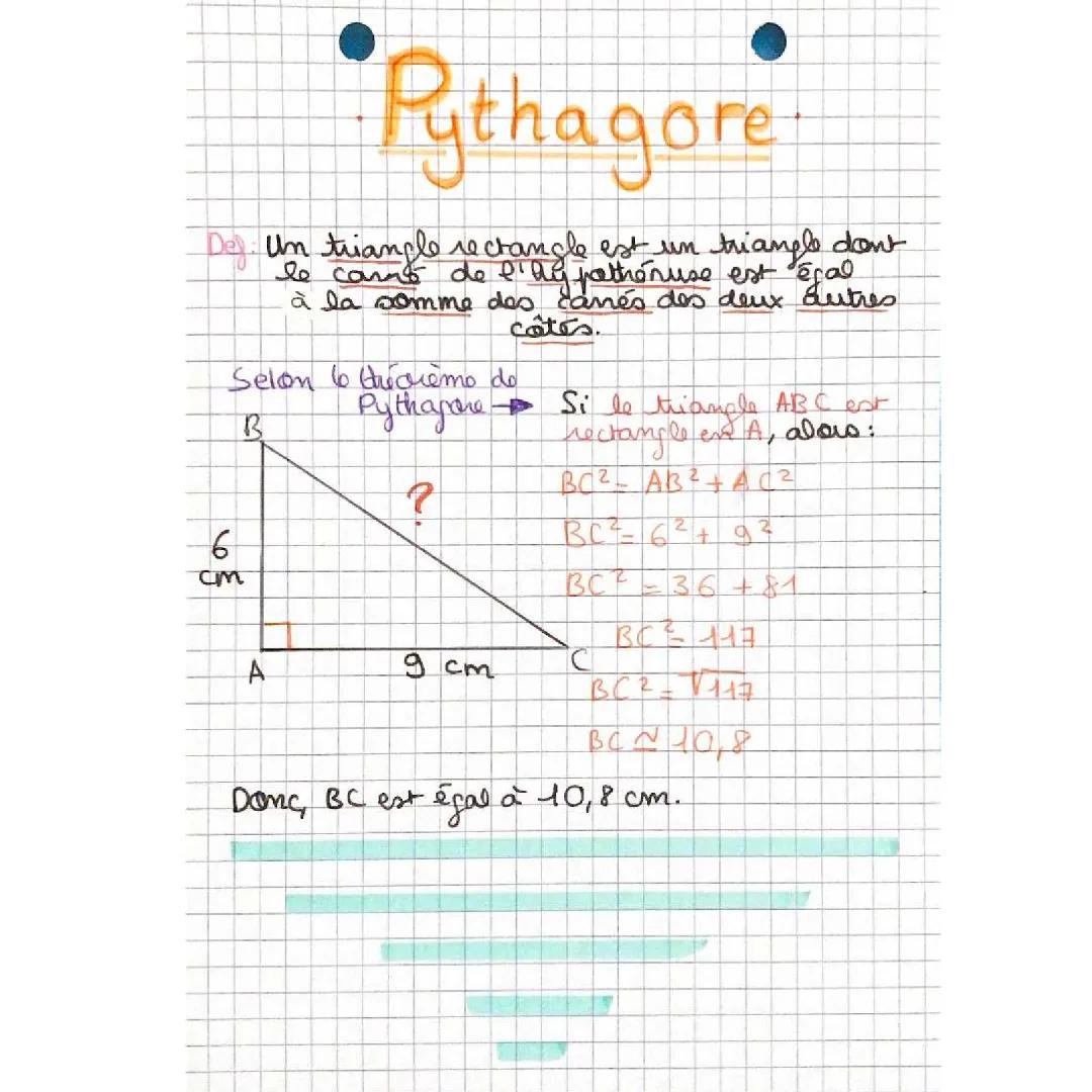 Théorème de Pythagore