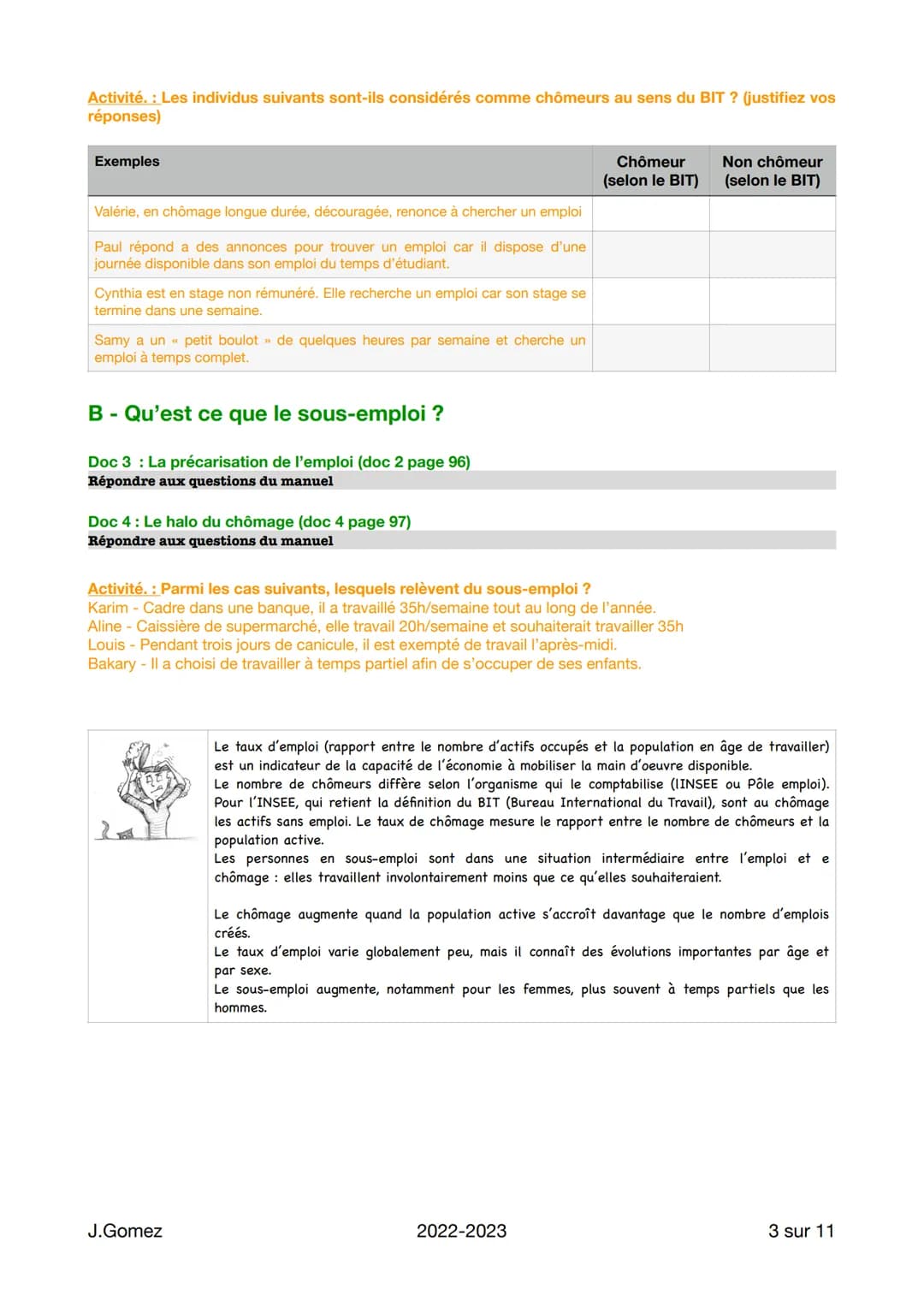 Objectifs d'apprentissage:
-
I.
Sciences
Éco
II.
COMPRENDRE les effets (positifs ou négatifs) des institutions sur le chômage
structurel (no