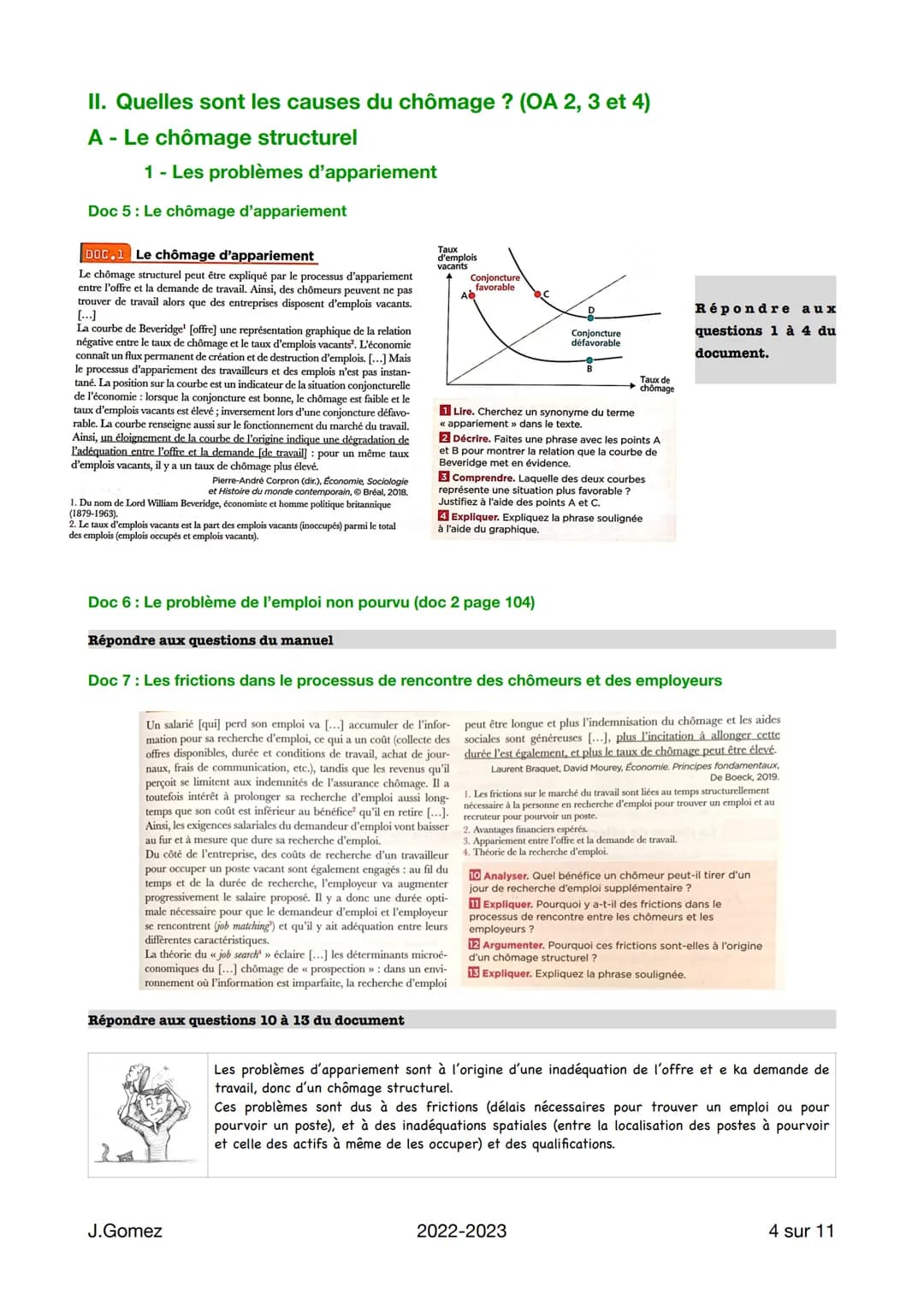 Objectifs d'apprentissage:
-
I.
Sciences
Éco
II.
COMPRENDRE les effets (positifs ou négatifs) des institutions sur le chômage
structurel (no