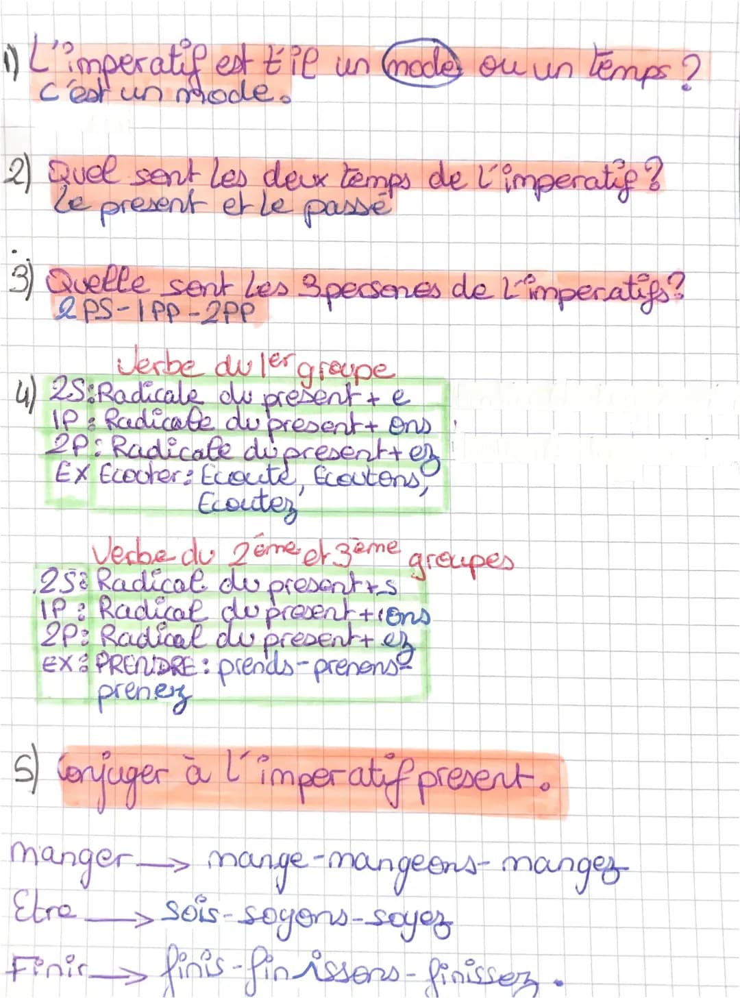 l’impératif 