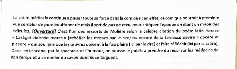 Molière, Le Malade imaginaire - Acte III, scène 10: La scène du poumon / CORRECTION
Texte 2
Introduction
[Présentation de l'auteur et de l'œ