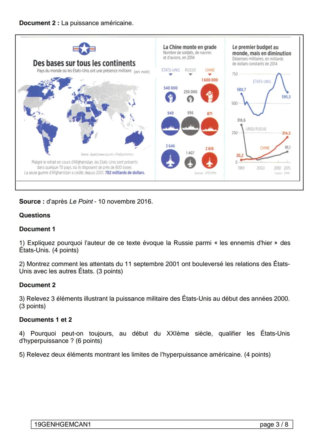 DIPLÔME NATIONAL DU BREVET
SESSION 2019
CORRECTION
HISTOIRE-GÉOGRAPHIE
ENSEIGNEMENT MORAL ET CIVIQUE
Série générale
Durée de l'épreuve : 2 h