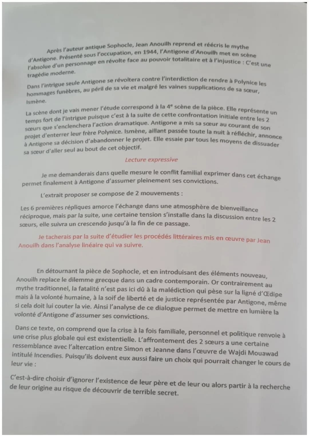 2
3
AISMENE Tu es malade?
ANTIGONE Ce n'est rien. Un peu de fatigue. (Elle sourit) C'est parce que je me suis levée tou
nigar contre la gº a