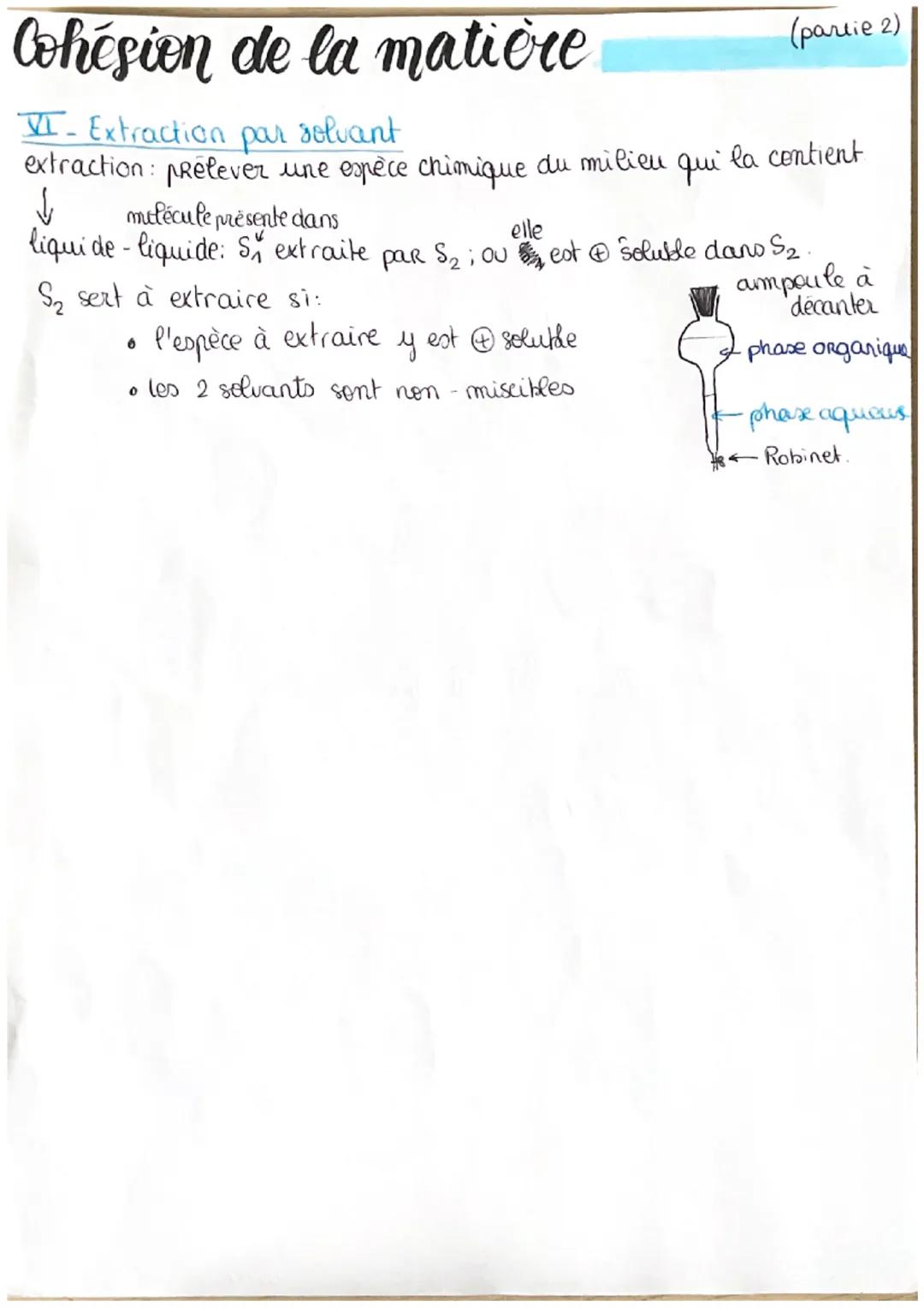 # Cohésion de la matière (partie 1)

I- Les solides ioniques

→cation anion => s'attirent => cohésion

+

L↳ force d'interaction de coulon.
