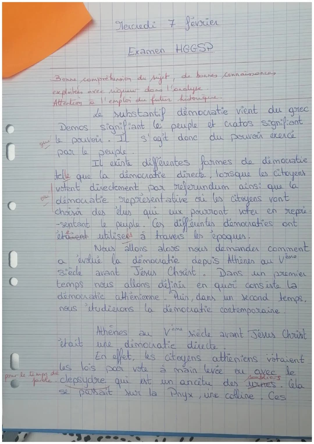 pour le temps
Mercredi 7 février
Examen HGGSP
Bonne compréhension du sujet, de bonnes
exploitées
vee
niquer dans l'analyse
Attention à l'emp