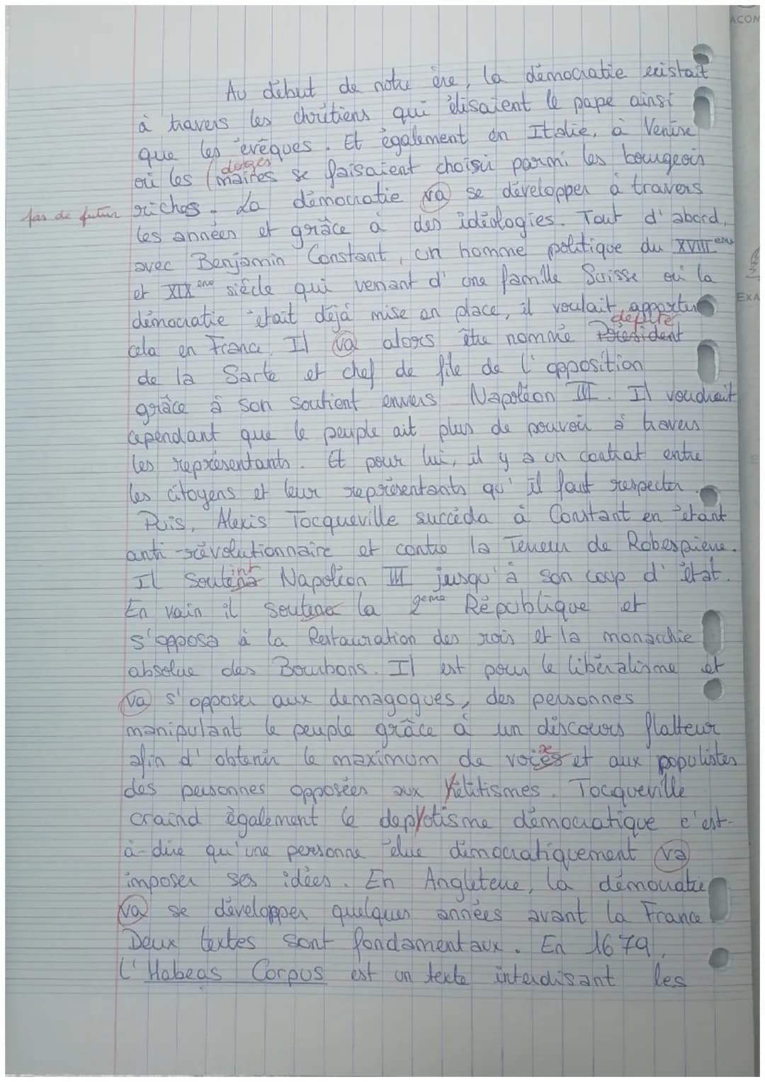 pour le temps
Mercredi 7 février
Examen HGGSP
Bonne compréhension du sujet, de bonnes
exploitées
vee
niquer dans l'analyse
Attention à l'emp