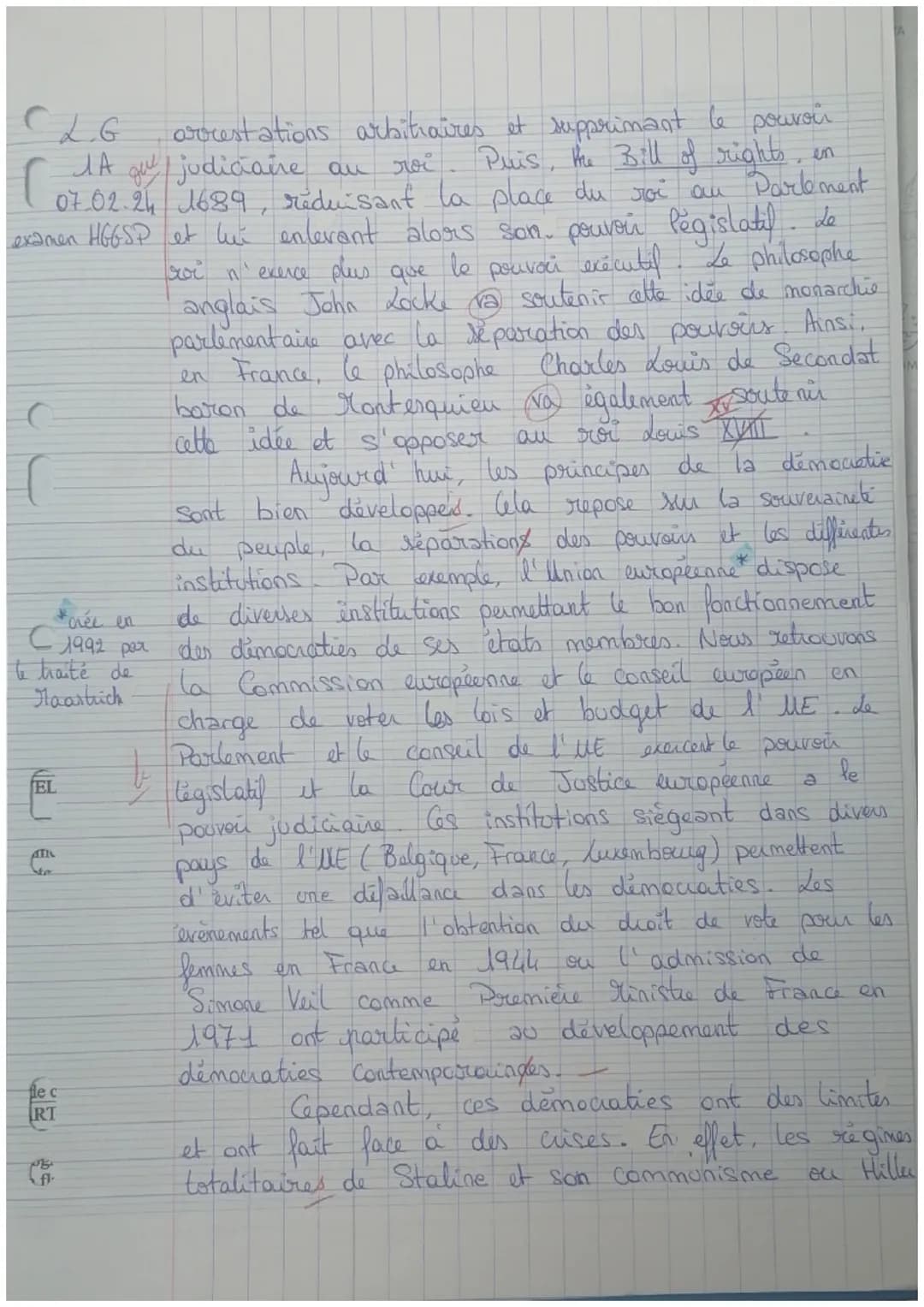 pour le temps
Mercredi 7 février
Examen HGGSP
Bonne compréhension du sujet, de bonnes
exploitées
vee
niquer dans l'analyse
Attention à l'emp