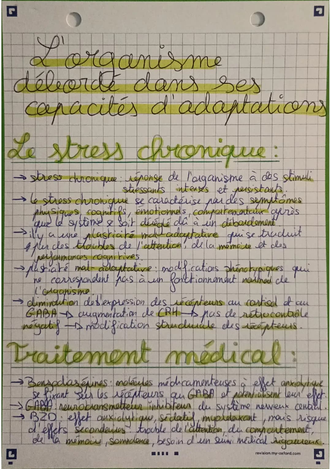 L'organisme débordé dans ses capacités d'adaptation.