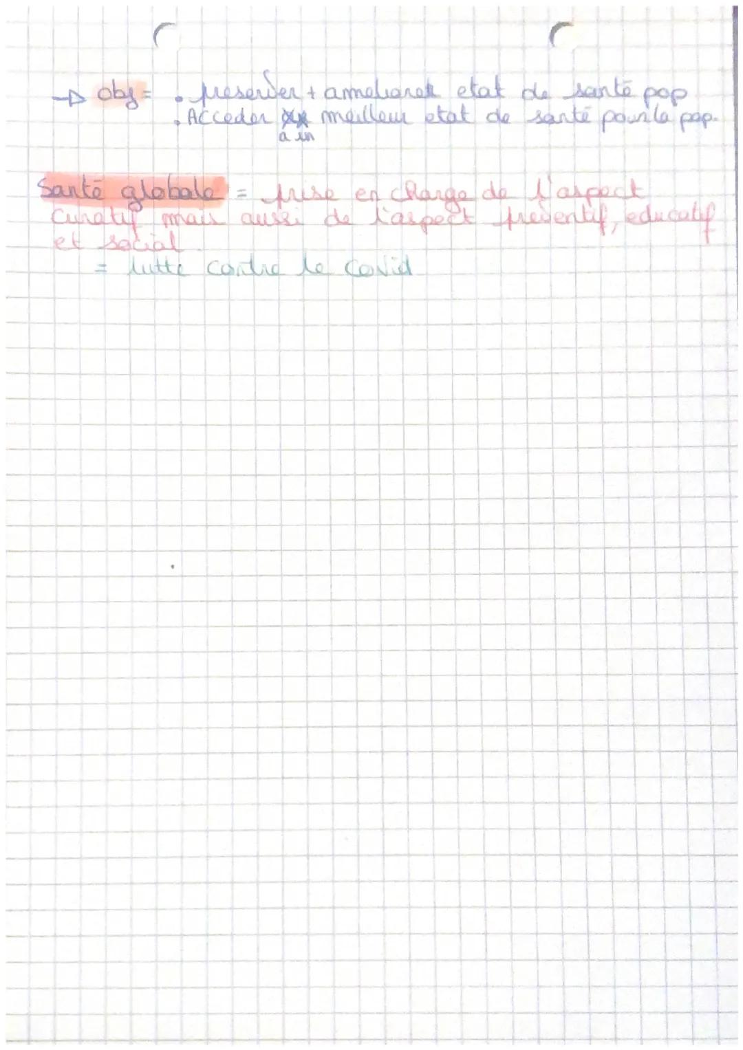 Sante ter chap s
la santé = Etat complet de bé phy medal et
social qui ne consente pas seulement en l'absence
de maladie cold infirmité
la s