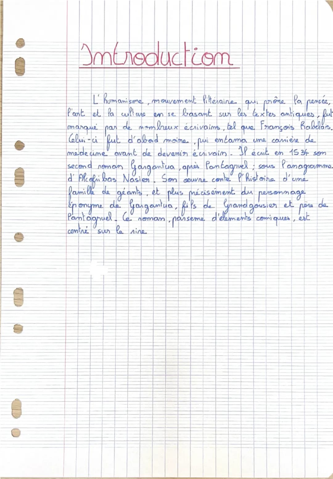 Introduction
L' humanisme, mouvement Pittéraine qui prône la pensée,
l'art et la culture en se basant sur les textes antiques, ful
François 