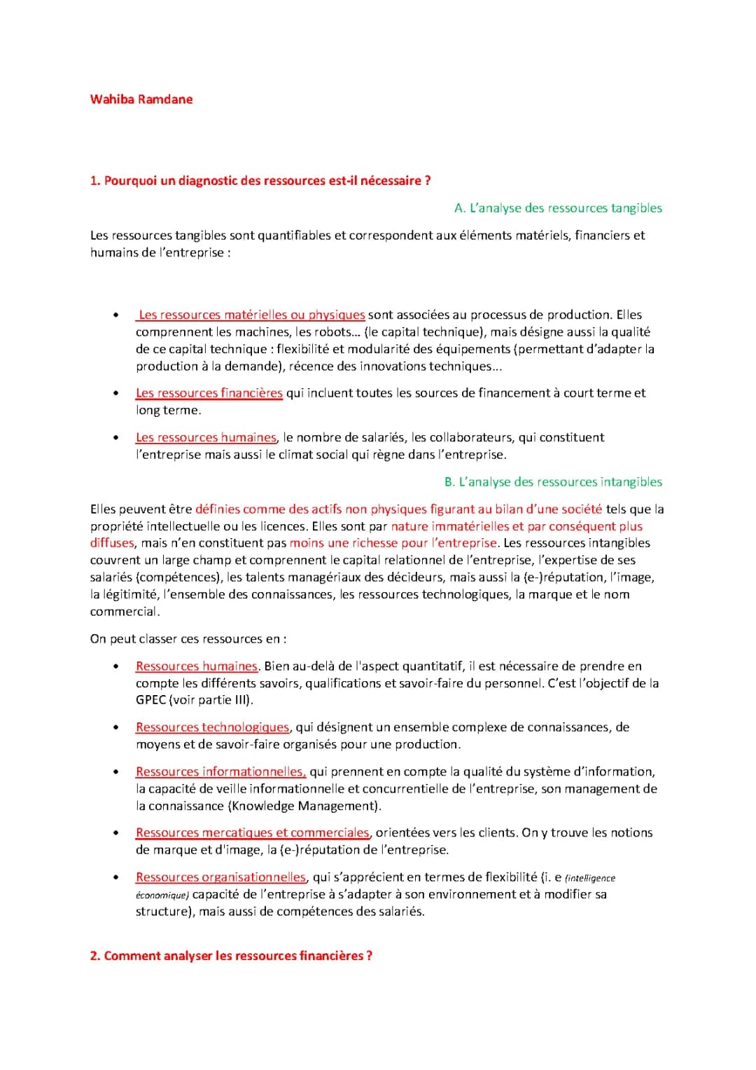 Synthèse du chapitre 2 du livre de MSDGN