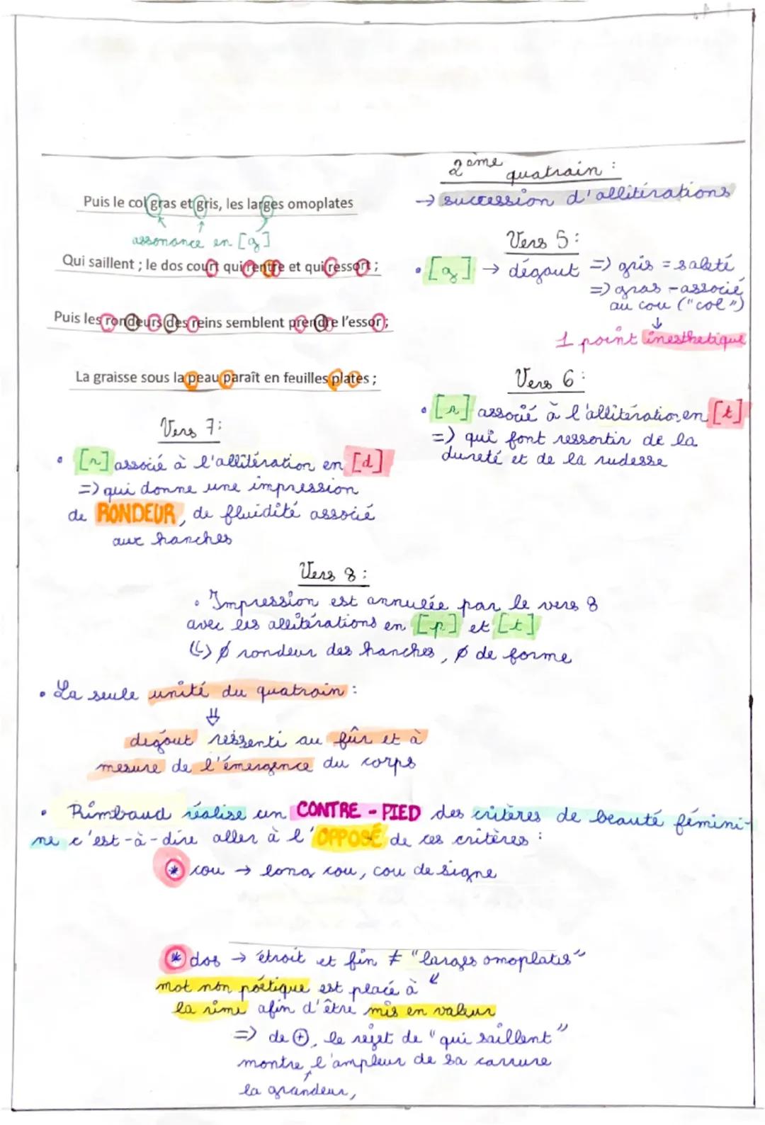 # Objet d'étude
La poésie du XIXème au XXIème siècle
# Séquence 1
"Les cahiers de Douai" d'Arthur Rimbaud

# Lecture linéaire n°3 : "Venus A