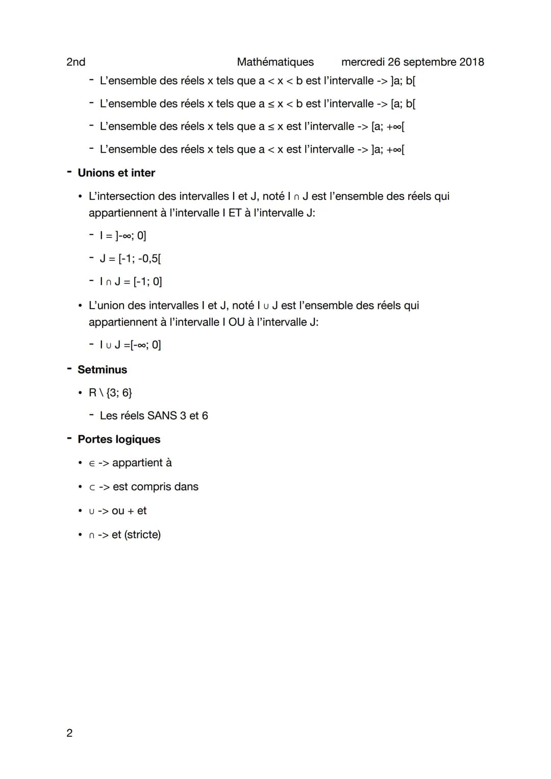 2nd
Ensemble de nombres
Objet
Ensembles de nombres
Entiers naturels
1
●
• Entiers relatifs
●
●
- L'ensemble des entiers naturels est l'ensem