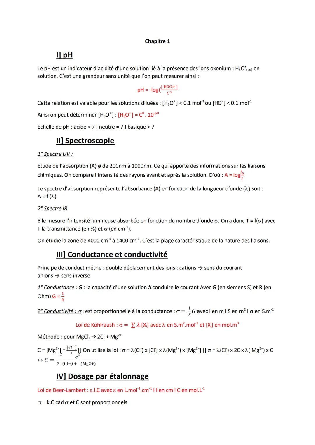 IpH
Le pH est un indicateur d'acidité d'une solution lié à la présence des ions oxonium : H3O* (aq) en
solution. C'est une grandeur sans uni