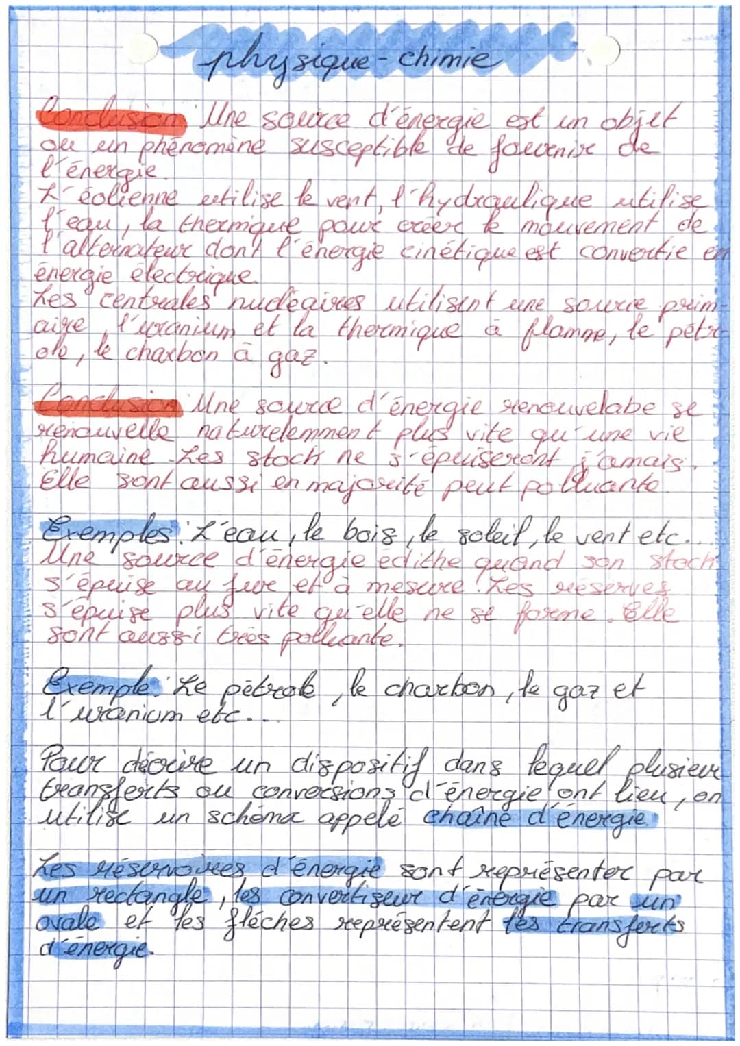 Forme d'énergie
energie cinethique.
énergie thermique
énergie électrique
energie lumineuse
energie chimique.
physique-chimie
Exemples
ventil