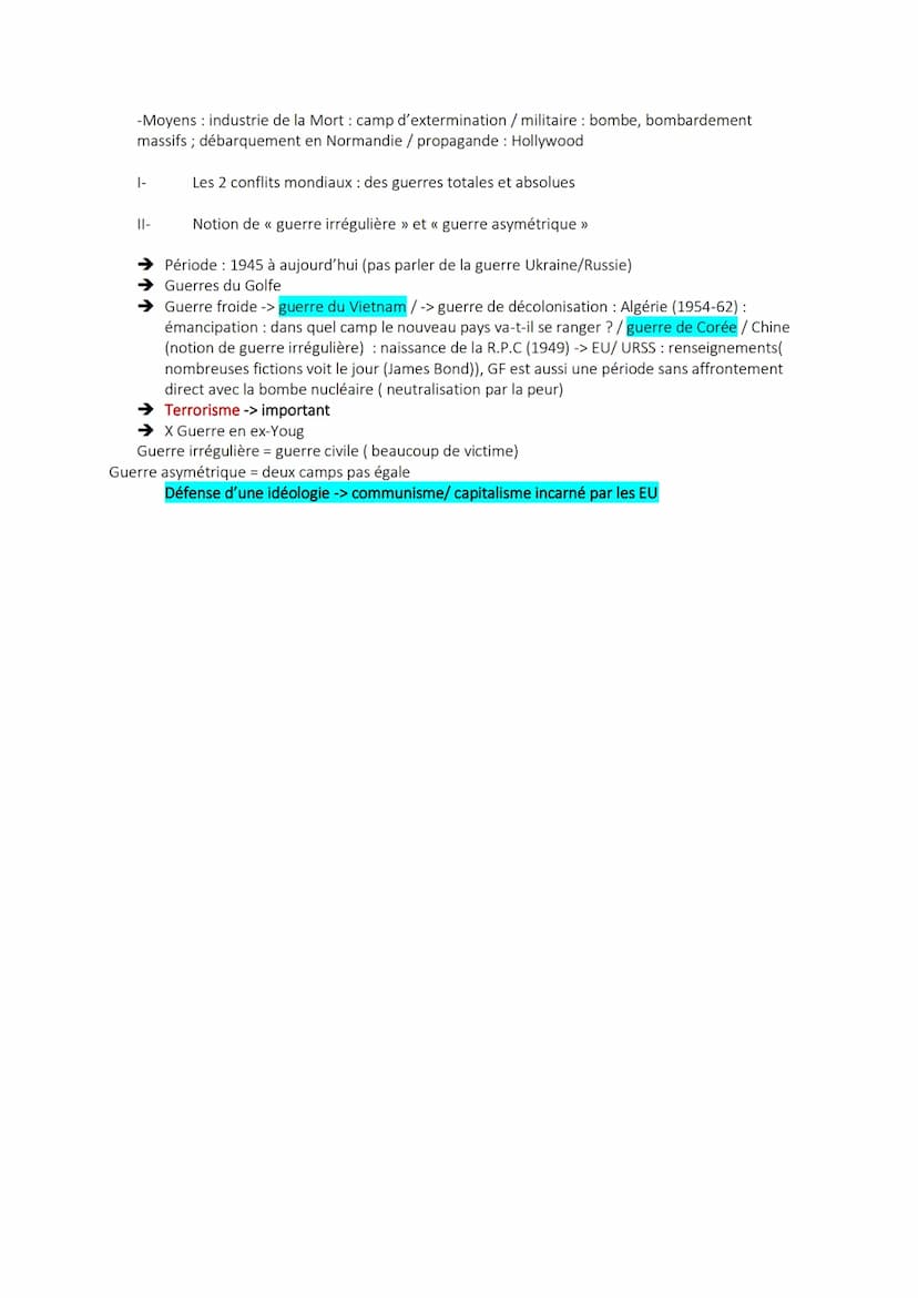 2 sujets de dissertation au choix
+ 1 sujet d'Etude de doc
10 POINTS CHAQUE EXERCICE
4 HEURES
1) Définir / Comprendre le sujet
Exemple de su