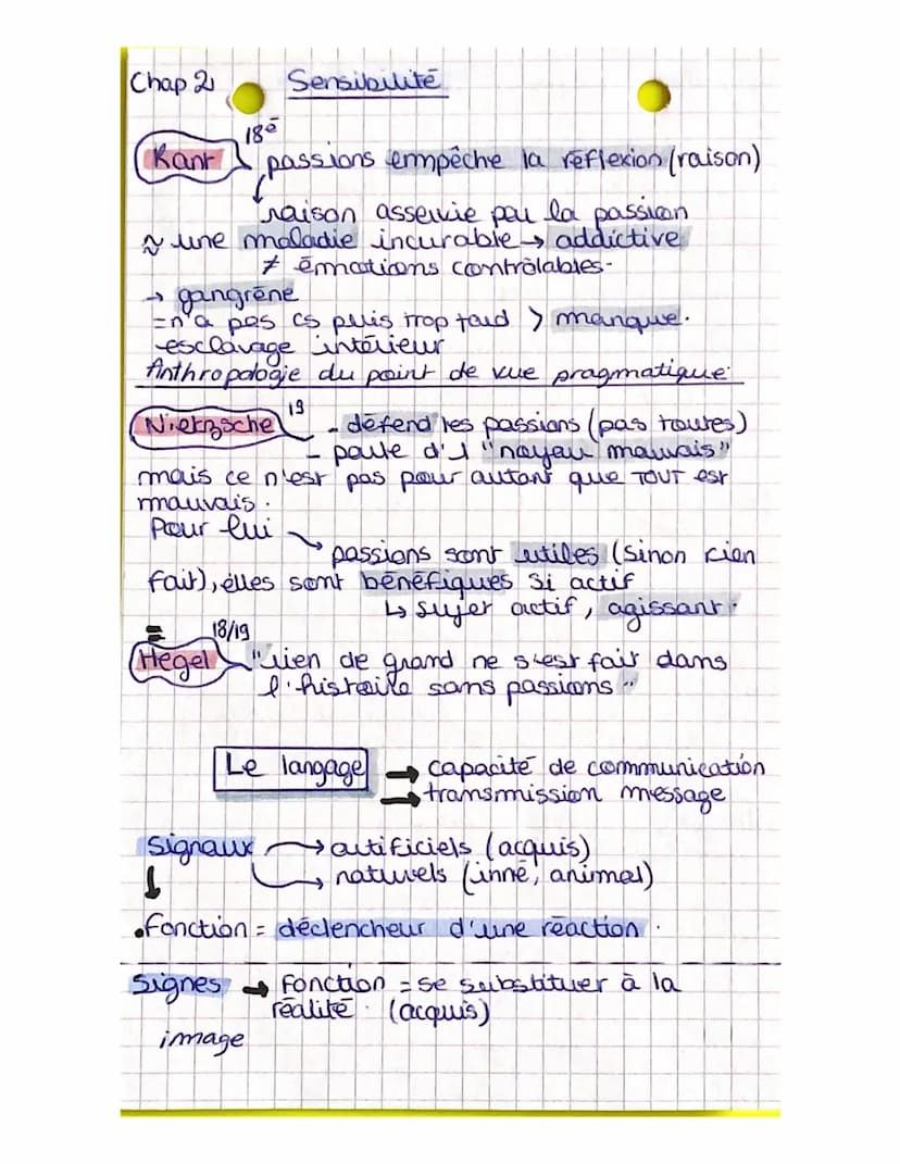 Chap 2 La sensibilité
hep
Sensibilité "sensibilitas" < perceptive
•psychologique
= éprouver des sentations
4
• RAPPORT AU MONDE → les 5 sens