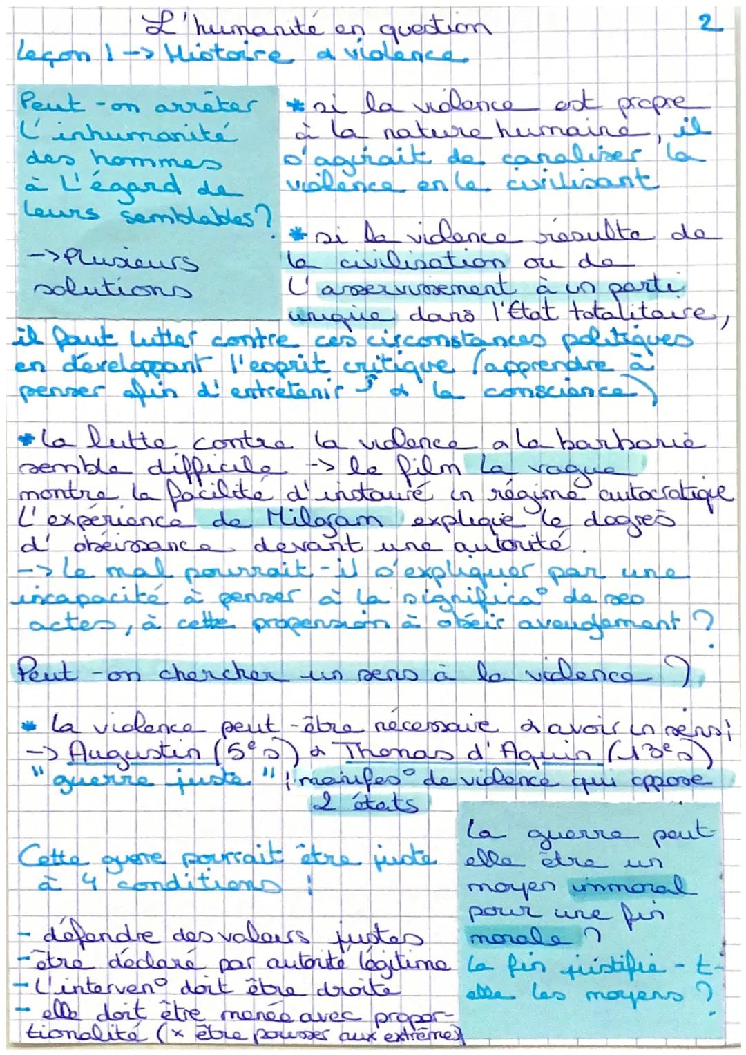 # L'humanité en question
Leçon 1- Histoire a vidence

qui sommes- nous nous humains ?

I'histoire est-elle
fatalement tra-
gique ?

Sommes n
