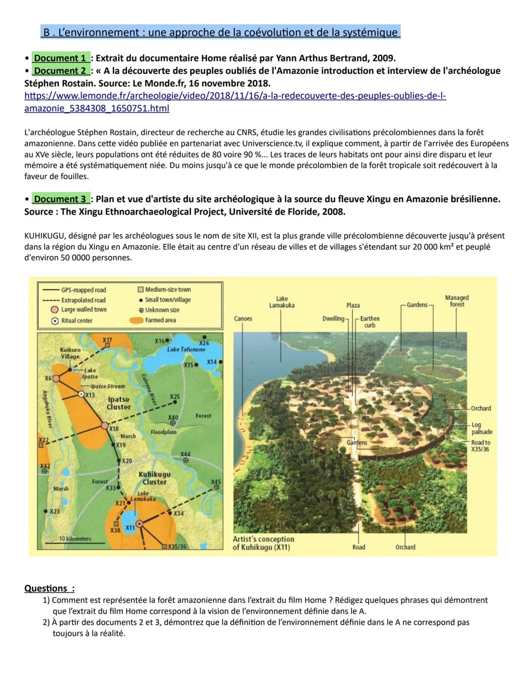 Thème 2 : L'environnement, entre exploitation et protection : un enjeu planétaire
Introduction : au thème 2
Introduction : définition et typ