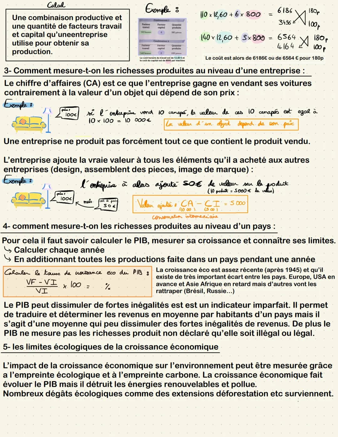 Définition :
Chapitre 18 Comment crée-t-on
les richesse et comment les mesure-t-on ?
Bien →élément matériel palpable et stockables
Service :