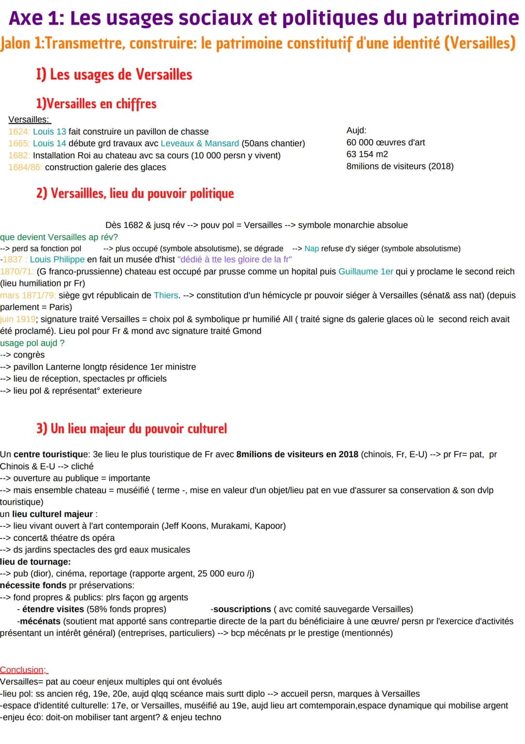 HGGSP
Thème 2: identifier, protéger et
valoriser le patrimoine
Intro: I) Du patrimoine familial au patrimoine collectif: évolution d'un conc